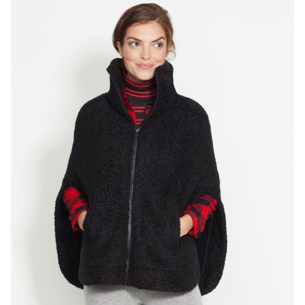 Dudley Stephens Black Ashford Poncho Zip Fleece 2X
